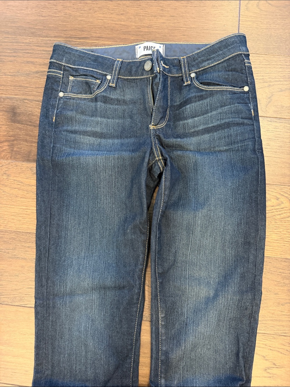 PAIGE Dark Blue Skyline Straight Jeans Size 27 - C78-014 - Picture 4 of 6